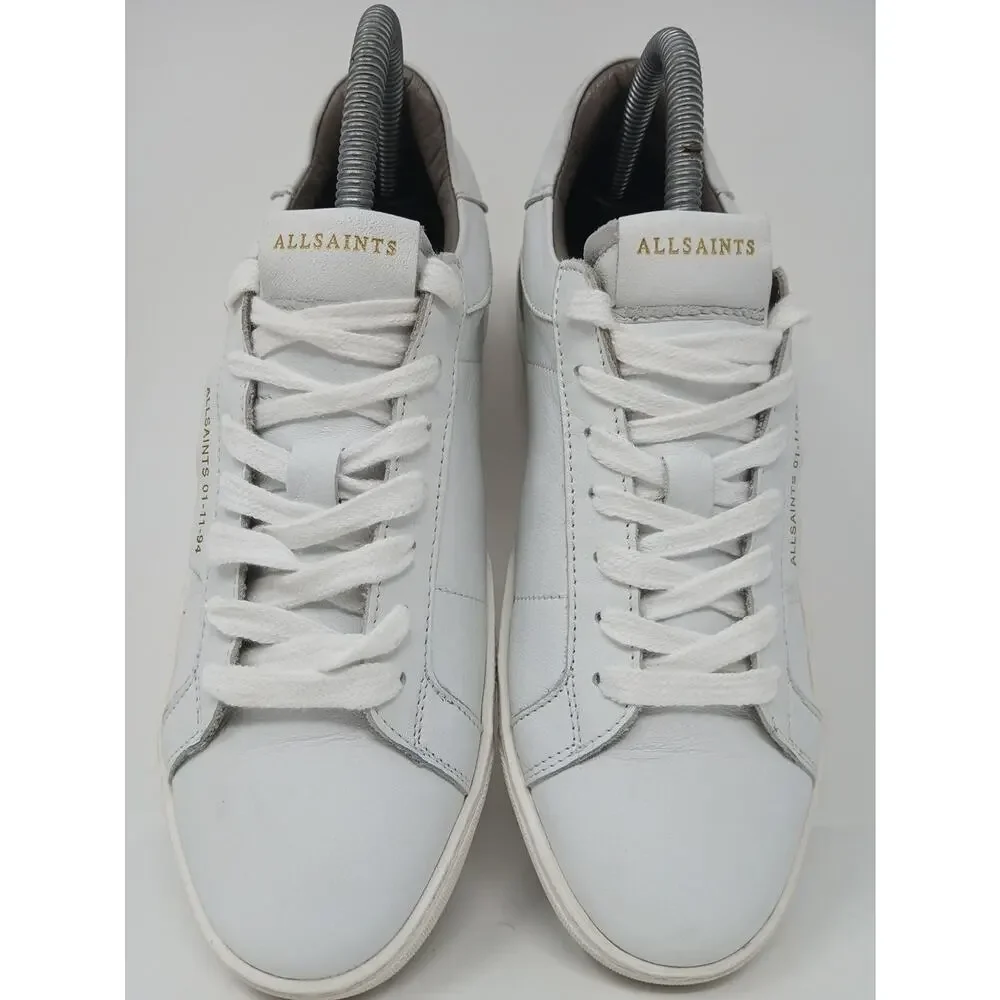 Allsaints Shana Low Top Sneakers 01-11-94 Men Size 8 Luxury Shoes Sheer WF081V